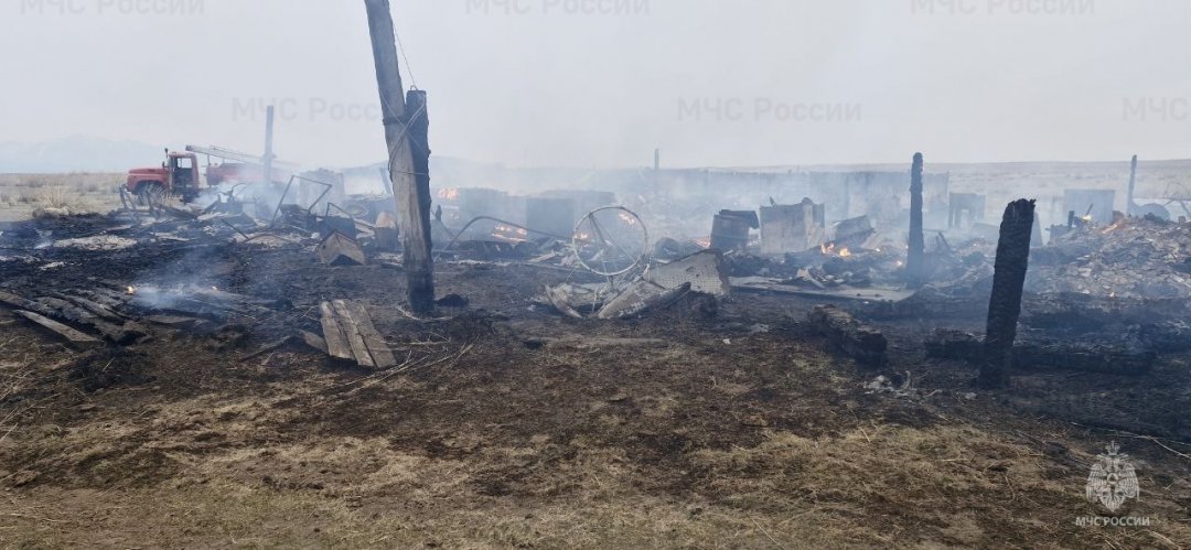 Пожар в Курумканском районе